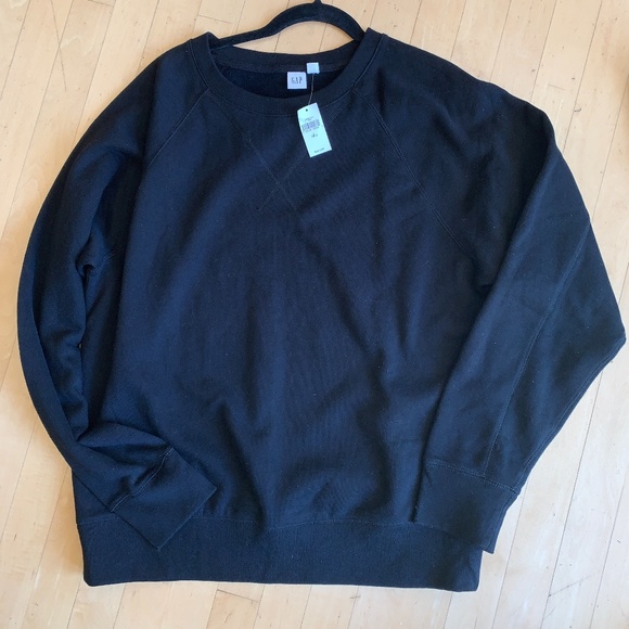 GAP Tops - GAP New black sweatshirt, Tall L, PG